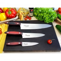 Набор из 3-х кухонных ножей Alexander AUS-8 Satin, Kizlyar Supreme купить в Екатеринбурге