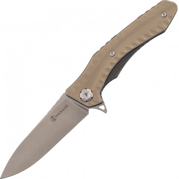 Складной нож Maxace Zealot Tan, сталь K110, G10